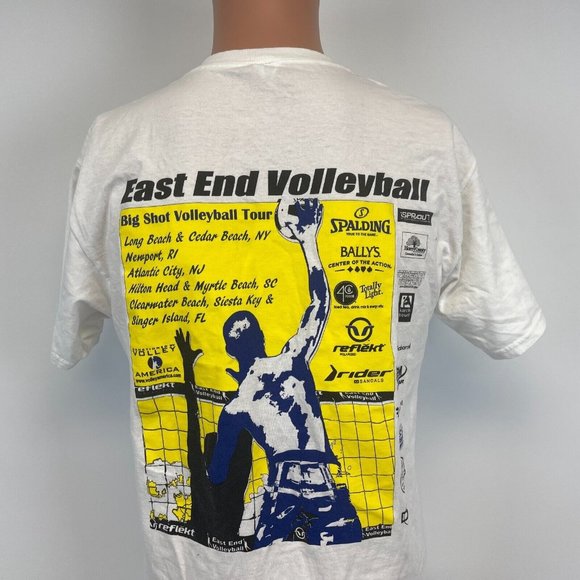 East End Volleyball Big Shot Tour Double Sided T Shirt Size M - Picture 1 of 4